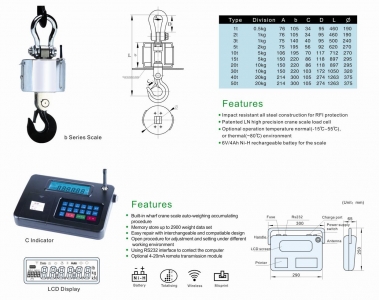 Cân Treo Điện Tử  30T Wifi 