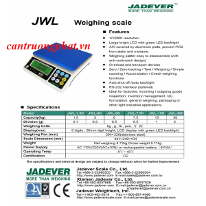 Cân Điện Tử JWN-JADEVER